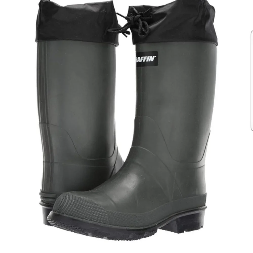 Baffin Black and Green Rain & Snow Boots